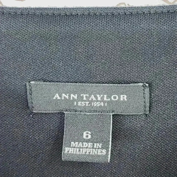 Ann Taylor Sleeveless Ruffle Mini Sheath Dress Work Career Size 6 - Picture 5 of 7